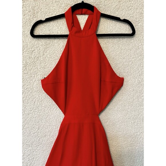 NBD X The Naven Twins‎ Red Mini Halter Cut-Out Dress M - Picture 5 of 13